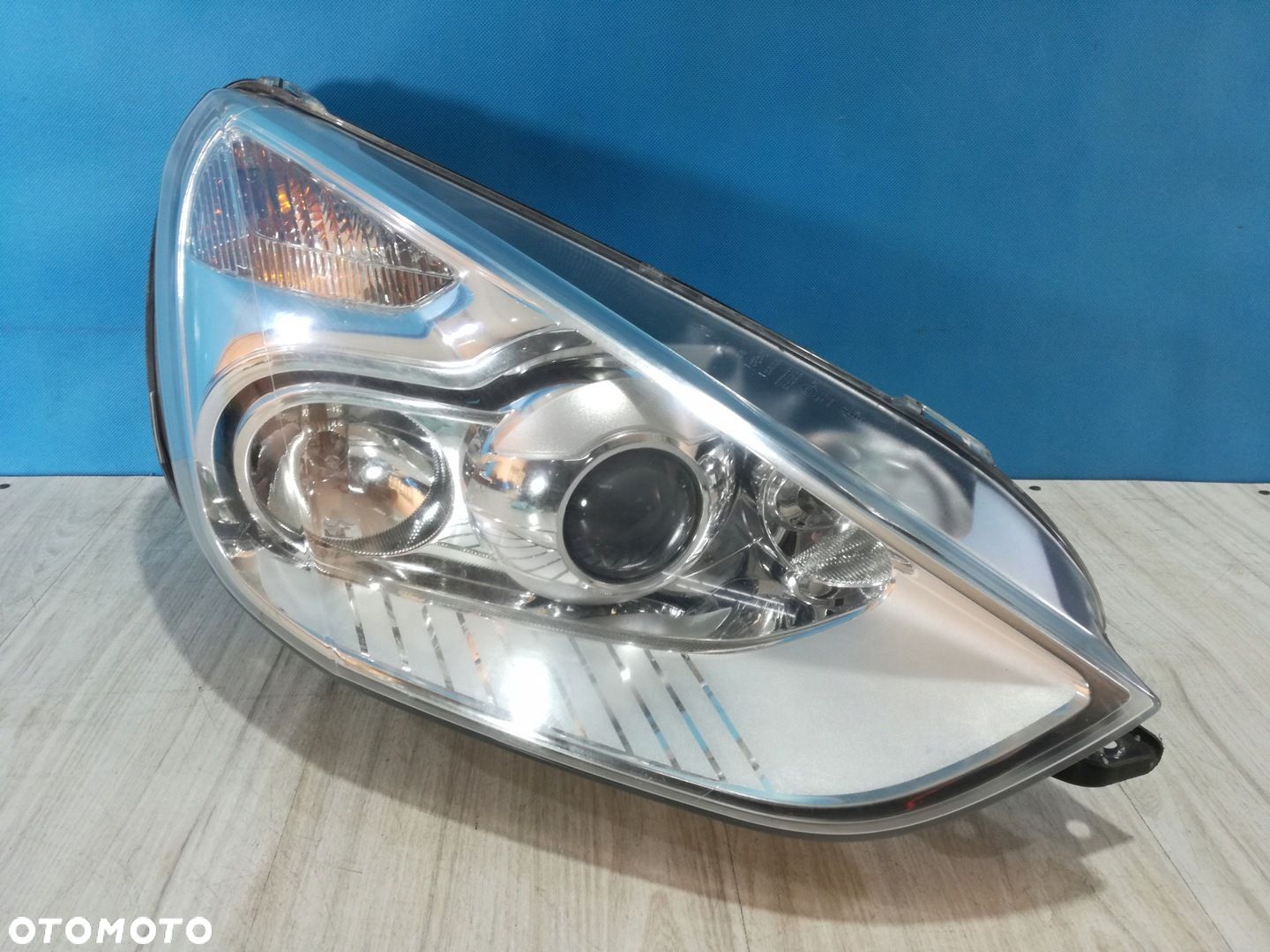 Ford Galaxy MK3 06/15 lampa reflektor przód prawa Bi-xenon Anglik - 1