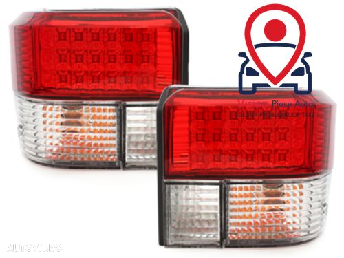 Stopuri LED Cristal Rosu Tuning Volkswagen VW Transporter T4 1990 199 - 3