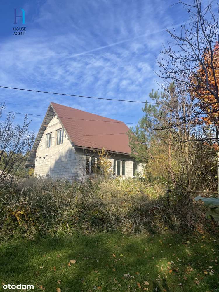 Dom do wykończenia-duża działka,blisko Częstochowy - Pełny obrazek: 4/5