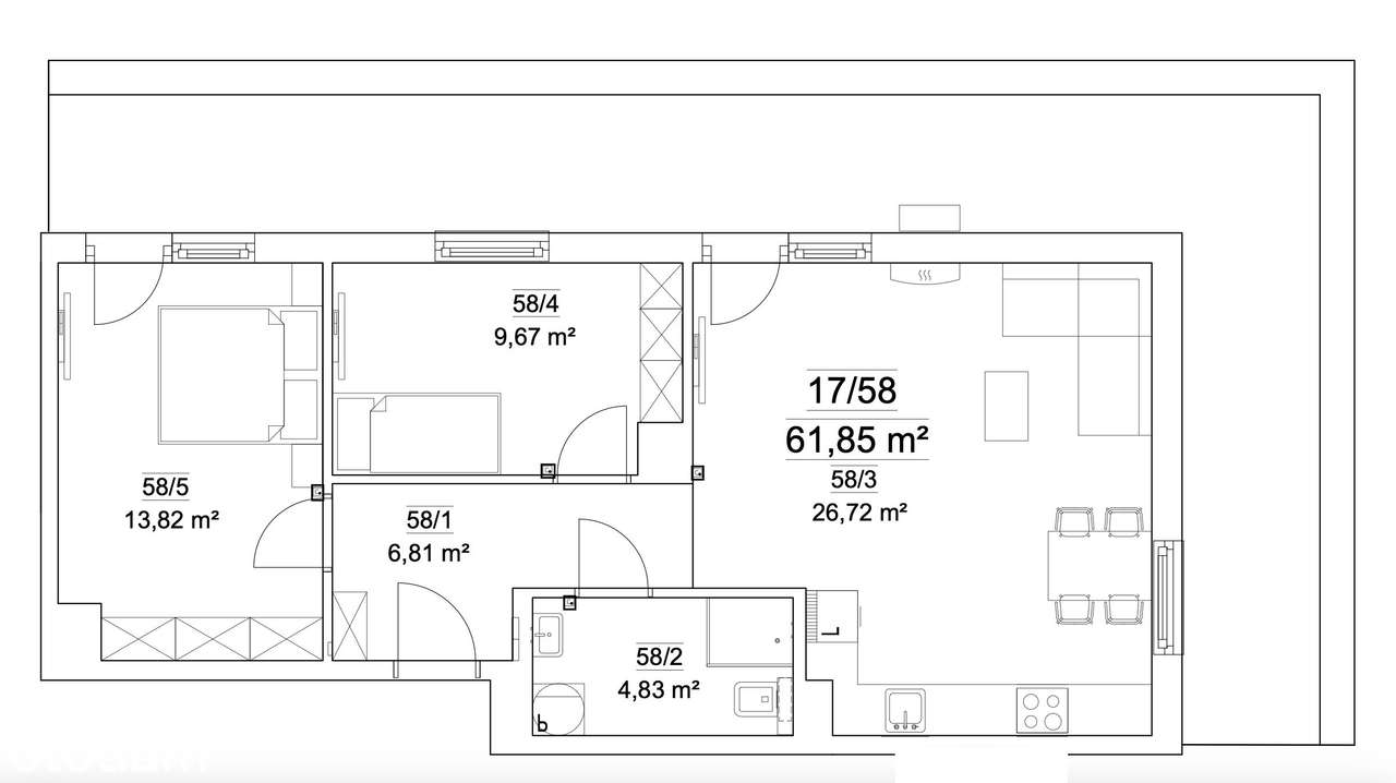 3 pokoje, TARAS 30m2, gotowe, nowa inwestycja, brak PCC, Ruczaj-13
