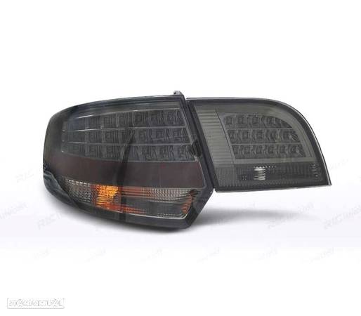 FAROLINS TRASEIROS LED PARA AUDI A3 8P SPORTBACK 04-08 SMOKE FUMADOS ESCURECIDOS - 3