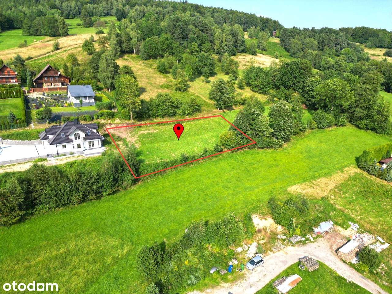 Widokowa działka 13a w centrum Brennej na południowym stoku - Pełny obrazek: 4/12