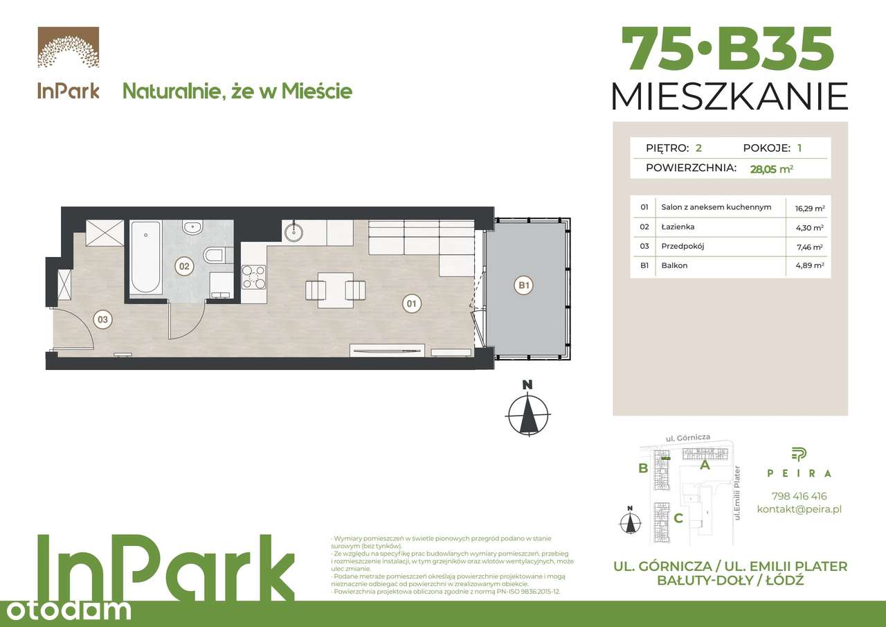 InPark | mieszkanie 1-pok. | 75 - Pełny obrazek: 2/7