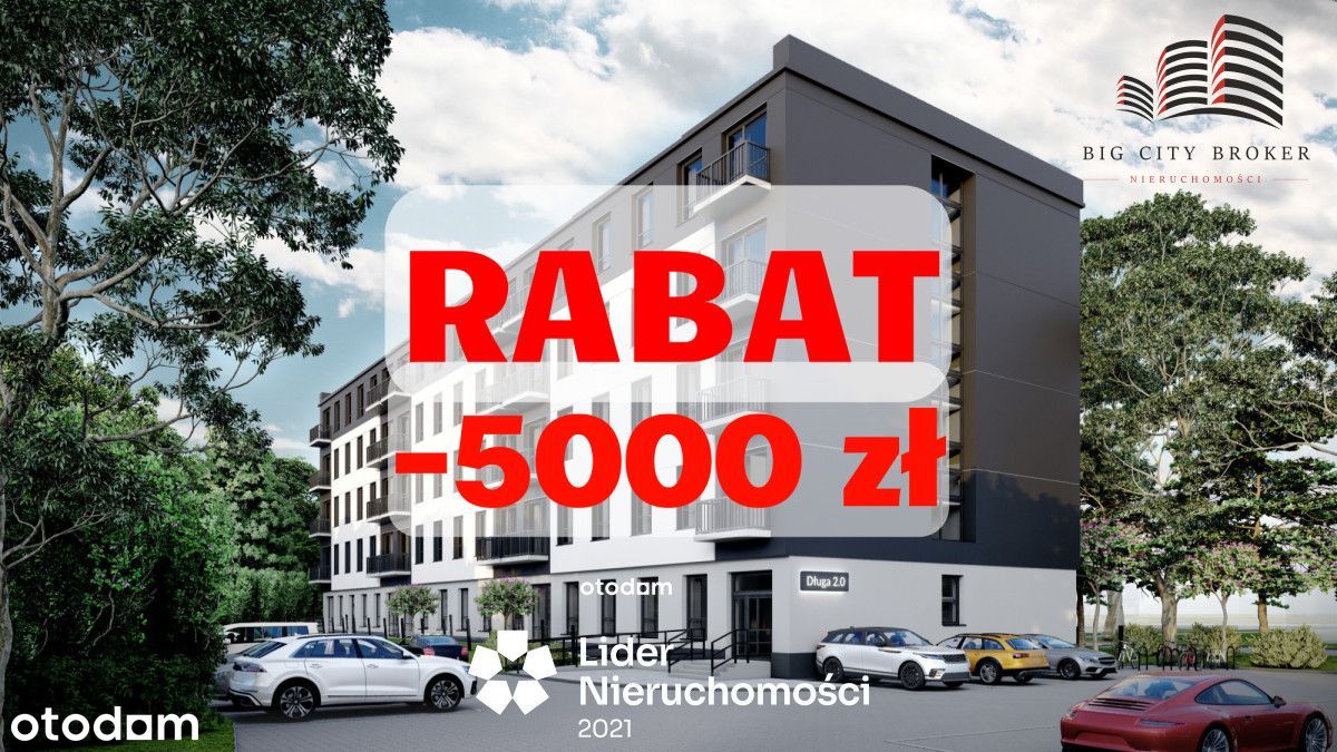 3 Pokoje 49,70 m2 z balkonem i m. postojowym