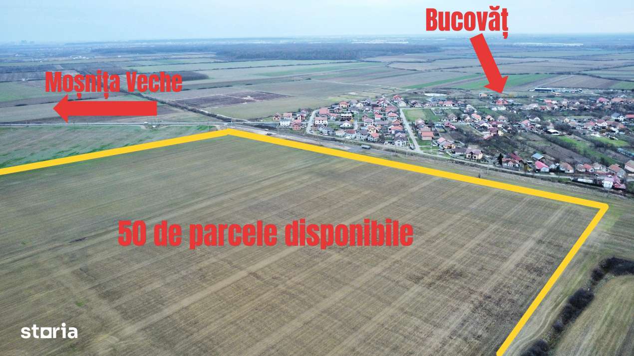 Oferta! Parcele de teren Bucovat cu toate utilitatile! - Imagine principală: 1/9