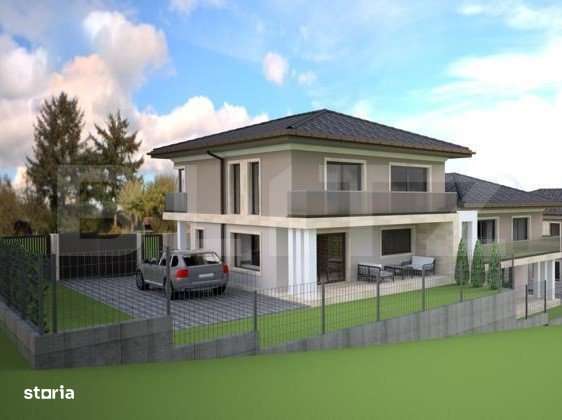 Casa cuplata, finalizata, 150mp, 4 dormitoare, 4 bai, demisol, Luna de - Imagine principală: 2/4