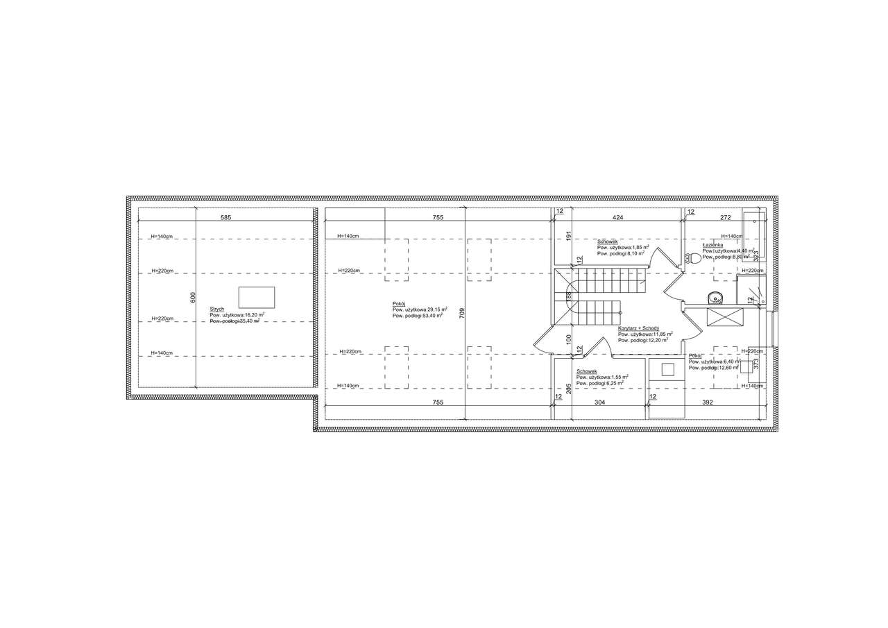 Nowy dom z garażem 2-stanowiskowym. W lesie i 380 m od Jeziora.-13