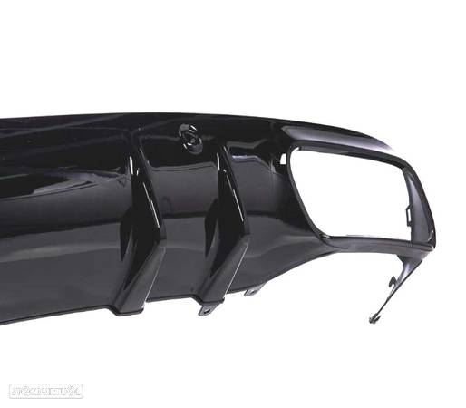 DIFUSOR TRASEIRO PARA MERCEDES CLASE C W205 SEDAN 14-20 AMG PDC + PONTEIRAS ESCAPE CROMO - 3