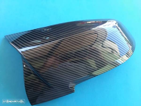 Capa espelho retrovisor Bmw F20 F21 F22 F23 F30 F31 F32 F36 E84 F87 X1 I3 (preto ou carbono) Novo - 6