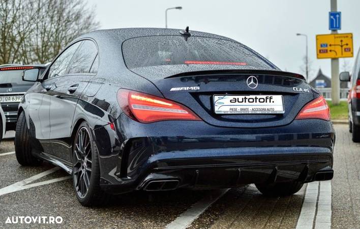 Difuzor bara spate Mercedes CLA W117 X117 (13-18) AMG Black Look - 4