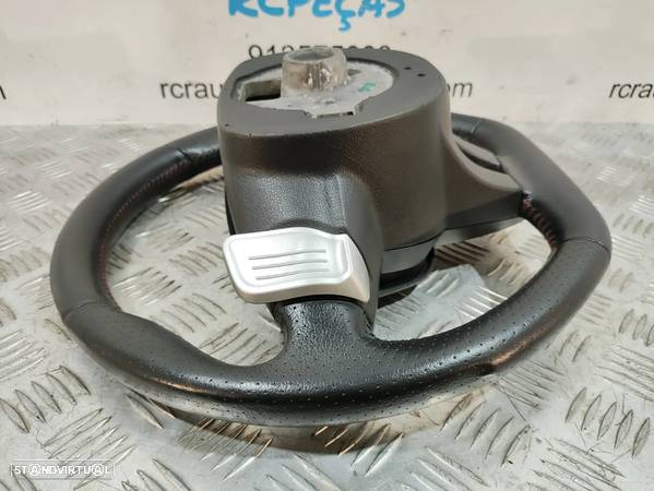 VOLANTE GUIADOR COMPLETO FLAT BOTTOM SEAT IBIZA IV 4 MK4 6J FR 6J0419091 PELE PERFURADA PATILHAS AIRBAG - 13