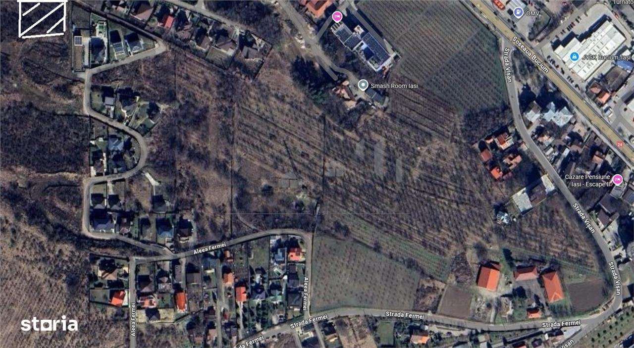 Bucium Aleea Fermei  TEREN 2712mp panorama superba, utilitati si PUZ r - Imagine principală: 5/6