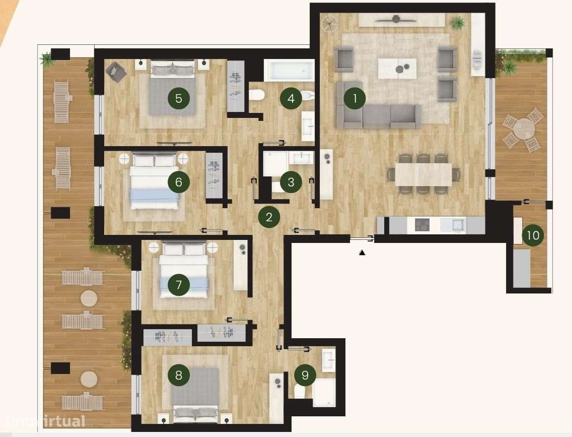 Apartamento T4 com jardim, Loures-1