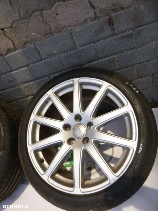 AUDI KOLA ALUFELGI 18" 245/40 9J ET 52 8J0601025AA  CONTINENTAL  LATO 5.5 MM  4,5 MM - 3