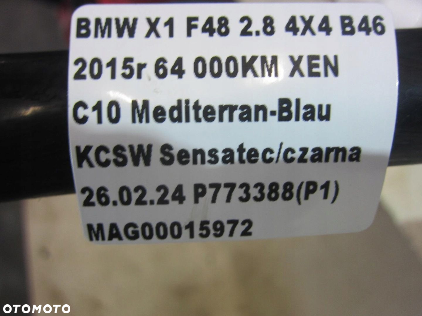 BMW X1 F48 XDRIVE F45 F54 STABILIZATOR PRZEDNI PRZÓD 6853912 31306853912 - 8