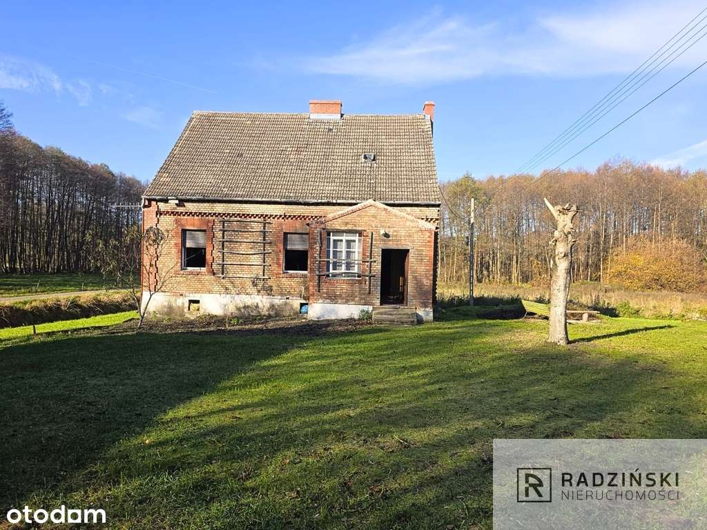 Poniemiecki dom przy lesie w Brzezince-0