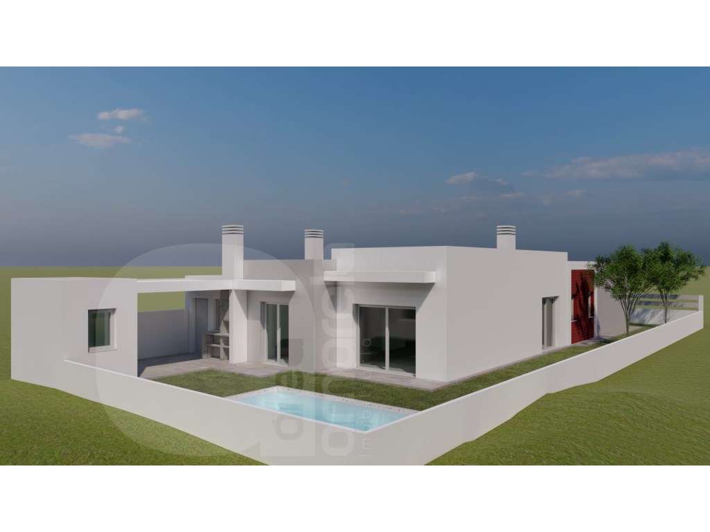 Moradia T3 isolada e térrea com garagem e piscina em Azeitão - Grande imagem: 1/6