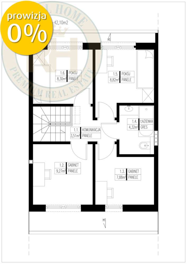 Nowoczesny 5-pokojowy dom 93m2 z ogródkiem-15