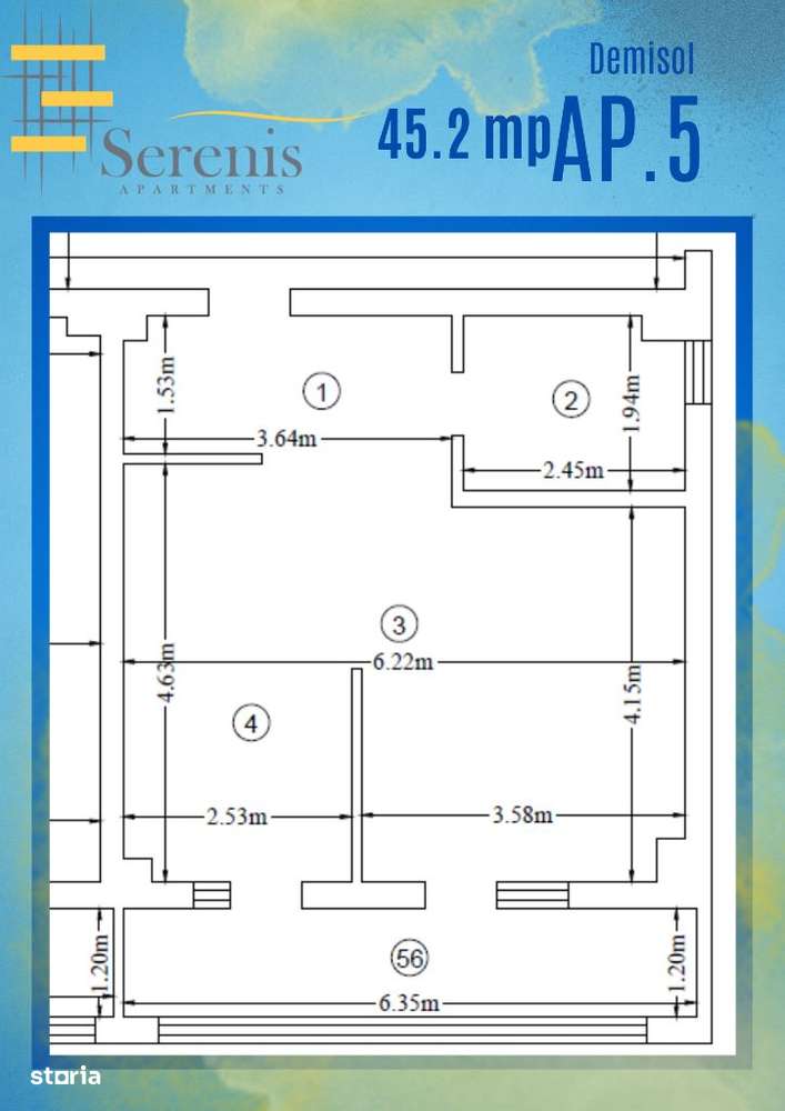Intabulat! Ap 1 camera+parcare+boxa, 44.9 mp,Pacurari - Imagine principală: 5/10