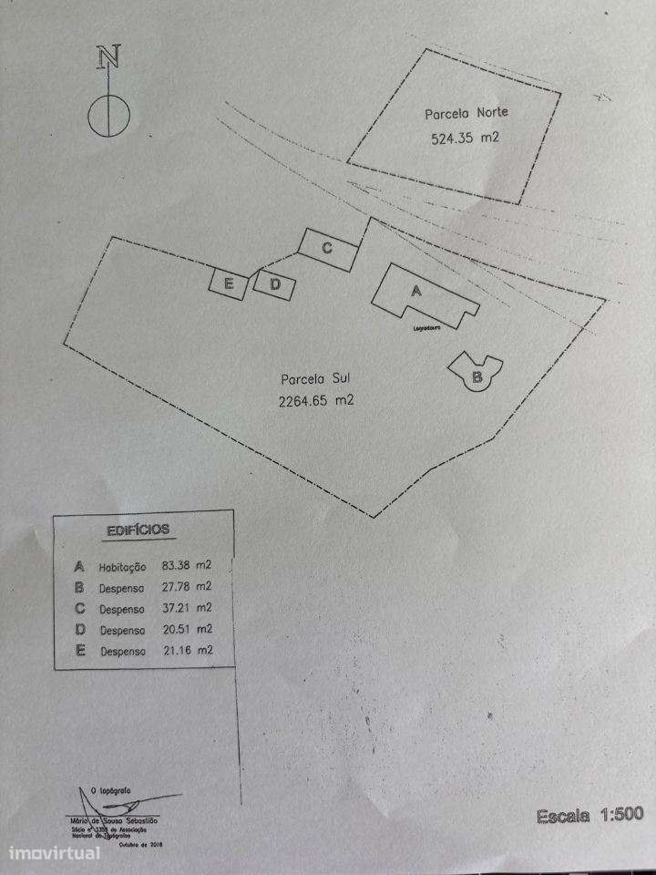 Magnífico Lote de Terreno, c/ 2789m2, p/ construção de Moradia/PROJ...-3