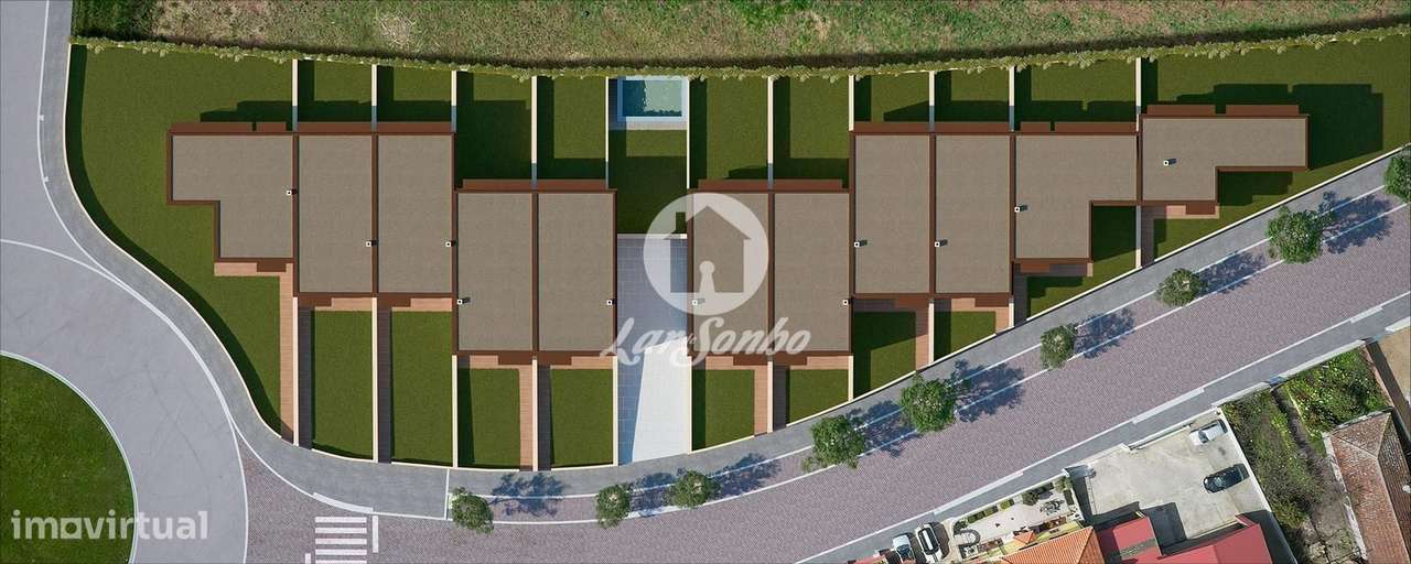 Moradias T3 NOVA c/ garagem fechada e piscina em Árvore, Vila do Conde - Grande imagem: 3/11