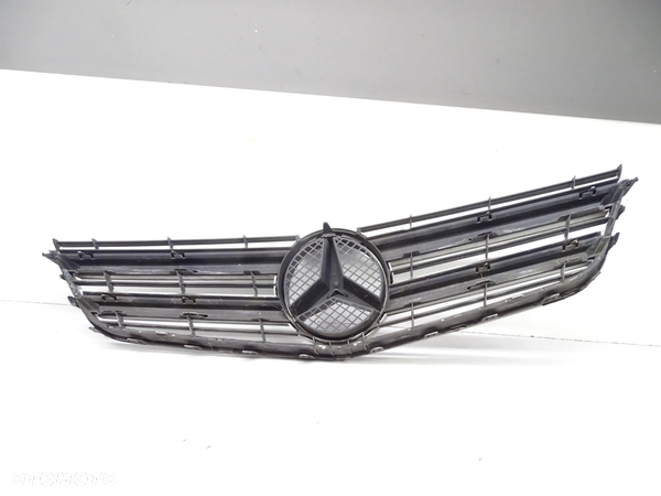 Mercedes E W207 Coupe/Cabrio 09-13 Grill atrapa chłodnicy chrom przód - 5