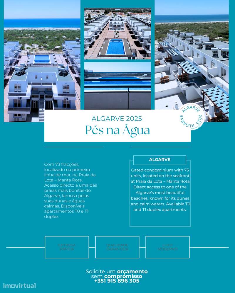 Condomínio Pés na Água T0 e T1 Duplex, na Praia da Lota, Algarve-8
