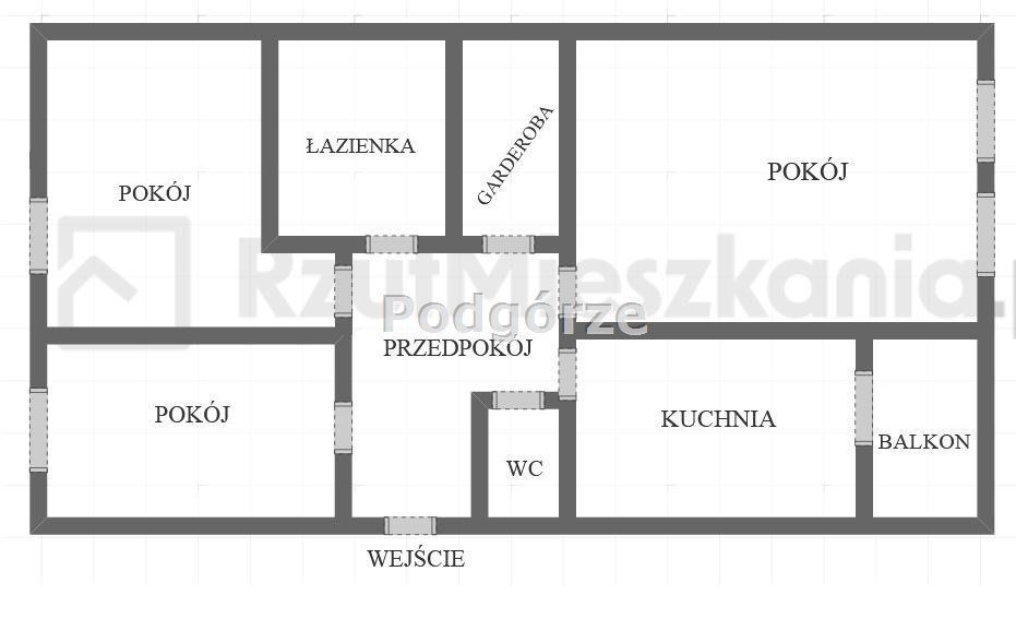 Mieszkanie, 73 m², Kraków