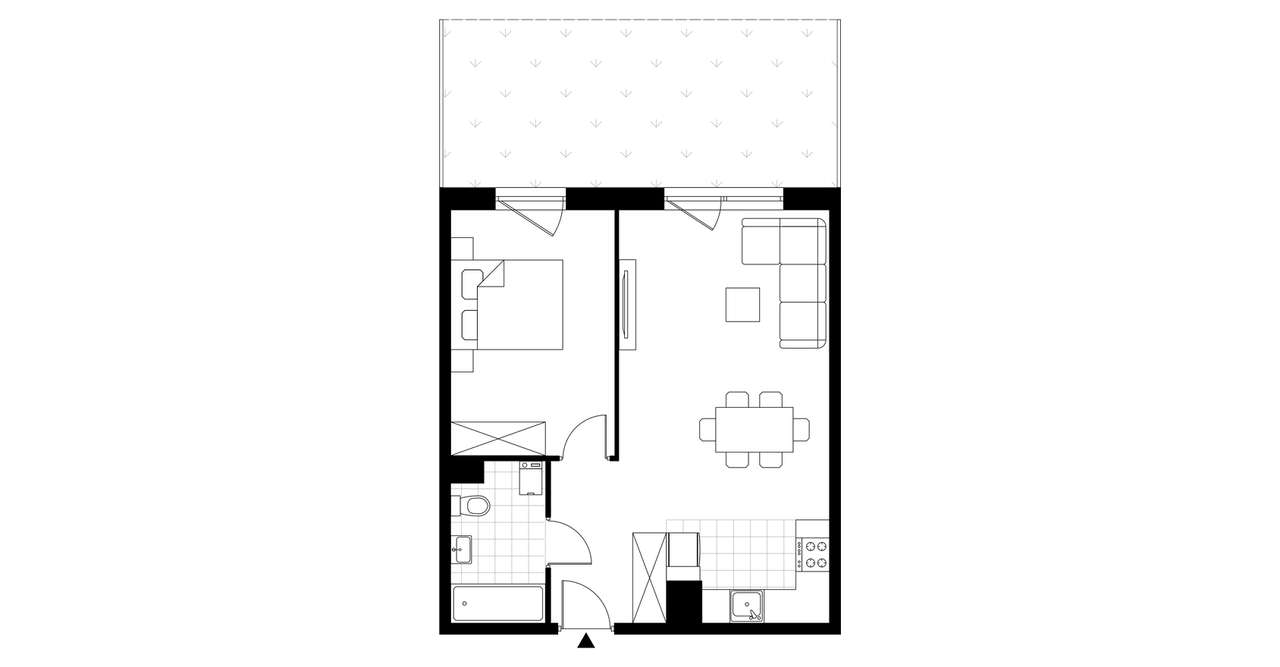 Ogrody Diany | Gdańsk ul. Hery 22 - 2 pokoje | M28 - Pełny obrazek: 3/8