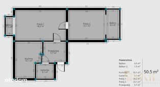 Długosza 2 pok 50,5 M 2 p. dwa balkony, do remontu