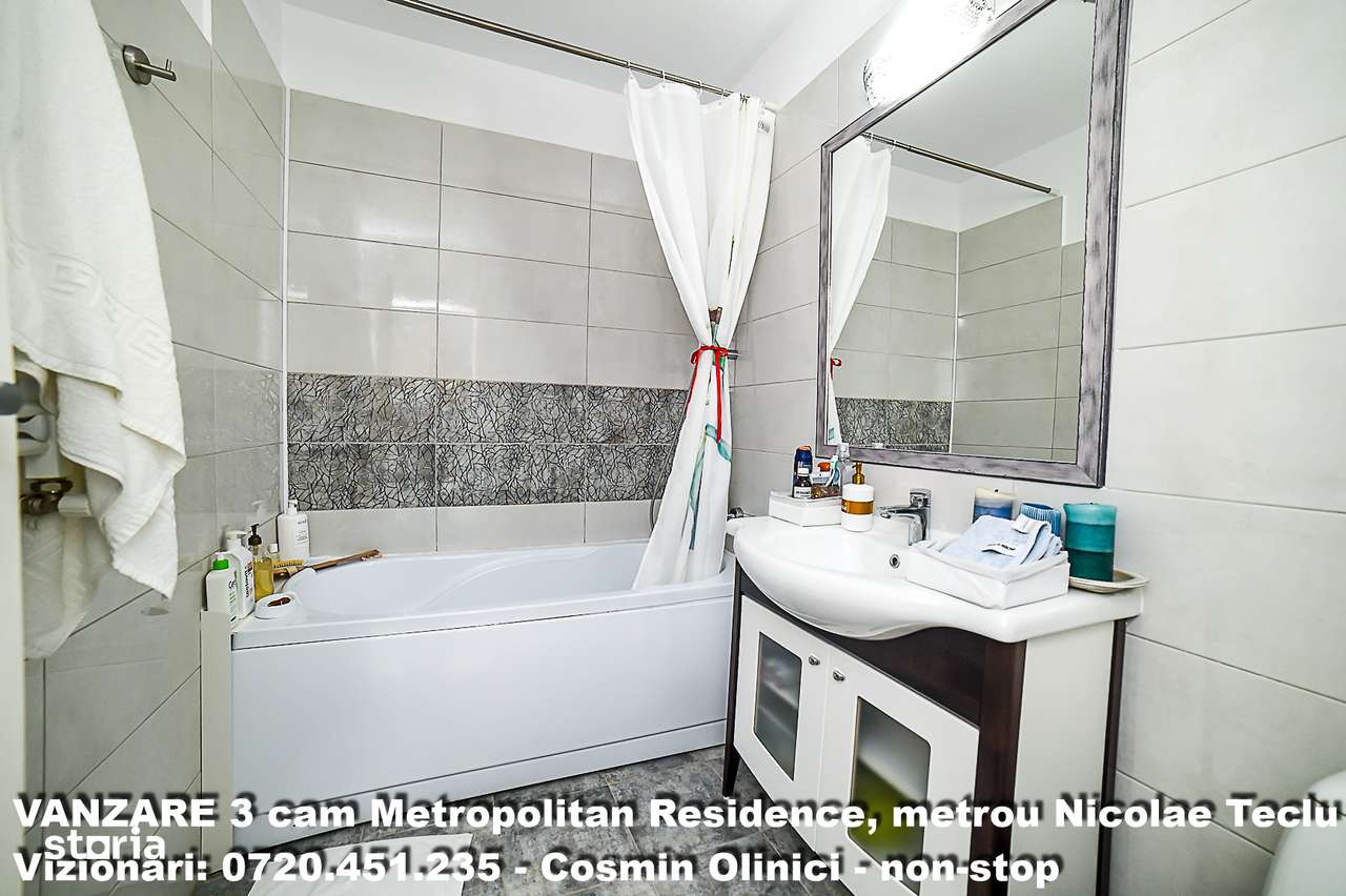 Vanzare 3 camere Metropolitan Residence, 90mp, et. 3, metrou N. Teclu-7