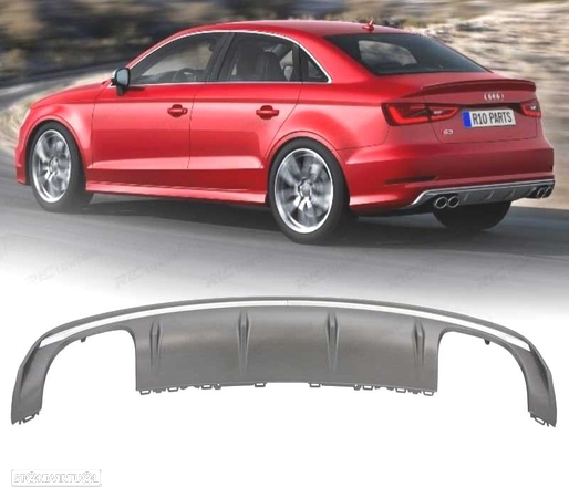 DIFUSOR PARA AUDI A3 SEDAN 13-16 LOOK S3 - 1