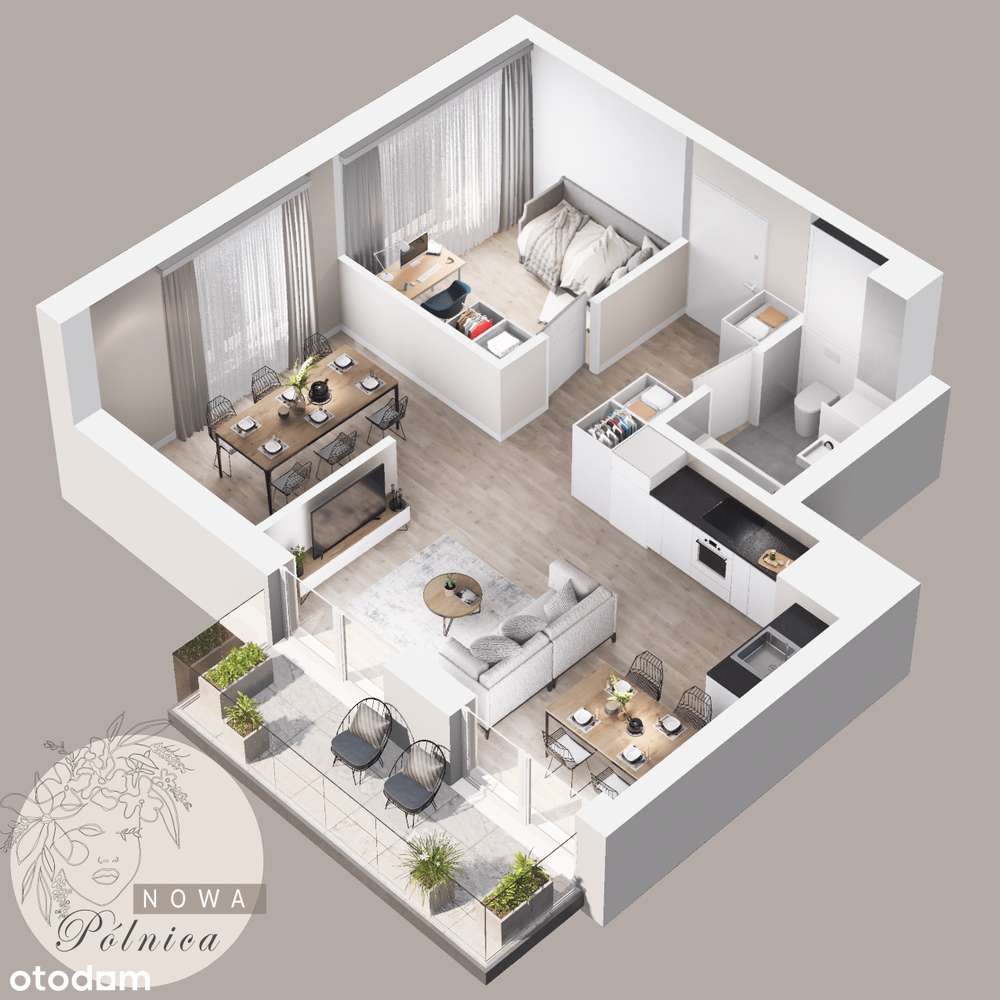 Mieszkanie 3-pokoje, Gdańsk przy parku - Nowa Pólnica M05 - Pełny obrazek: 5/15