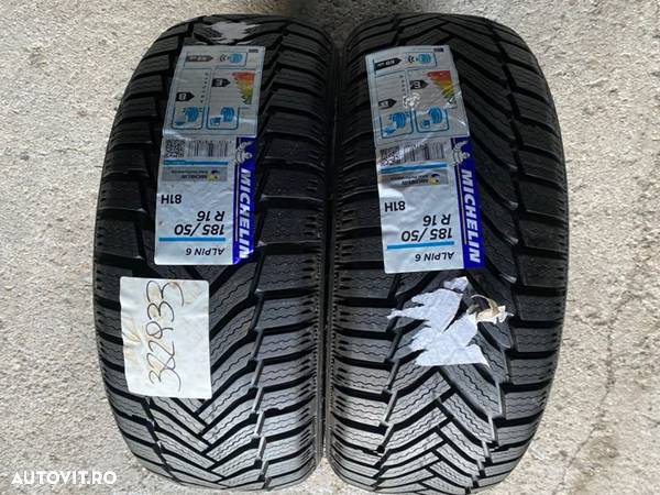 vand 2 anvelope 185/50/16 michelin de iarnă noi - 1