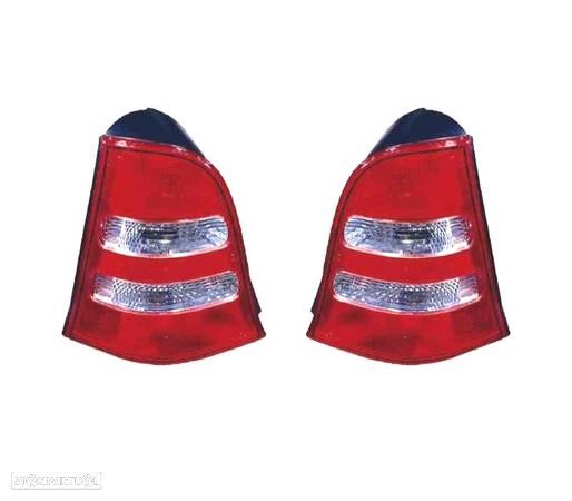 FAROLINS PARA MERCEDES CLASSE A W168 01-04 BRANCO VERMELHO - 1