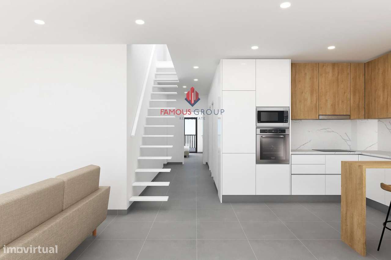 Apartamento T2 novo com piscina e estacionamento-5