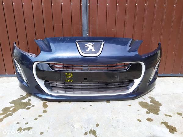 Kompletny zderzak Przód Przedni Peugeot 308 I Lift FL LED - 1