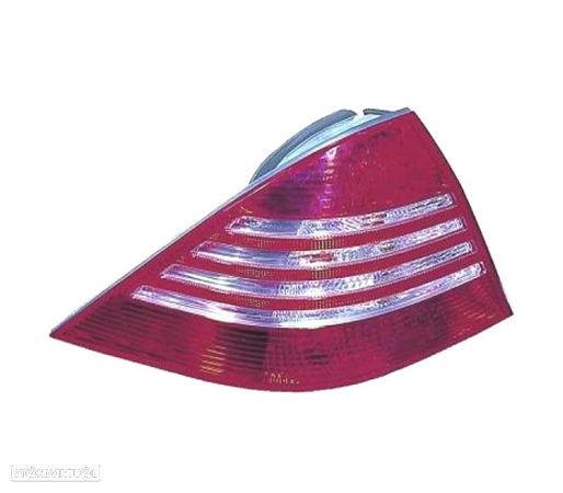 FAROLINS TRASEIROS PARA MERCEDES CLASSE S LED W220 02-05 VERMELHO BRANCO - 2