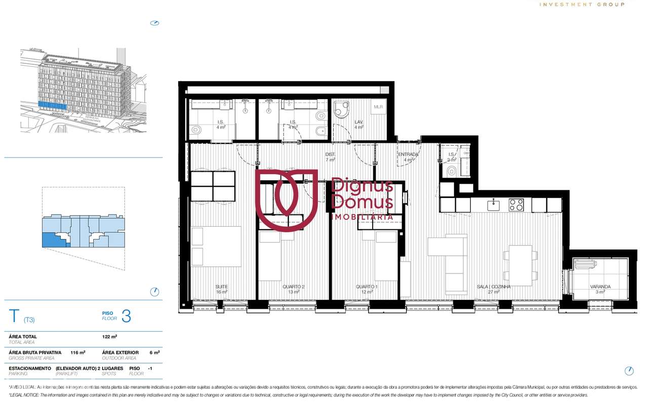 Apartamento T3 com 2 Lugares de Garagem — Centro de Gaia-37