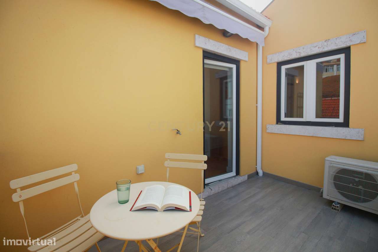 Estúdio acolhedor com terraço, em Alcântara-12