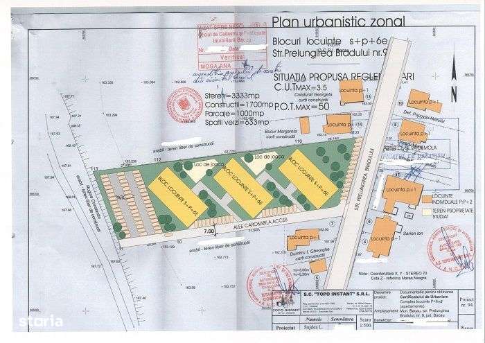 Teren intravilan 3333 mp Prelungirea Bradului Bacau - Imagine principală: 4/7