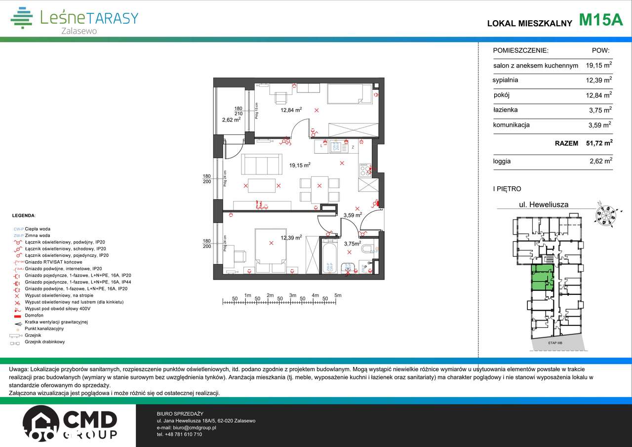 Leśne Tarasy 3 | mieszkanie 3-pok. | M15A - Pełny obrazek: 2/7