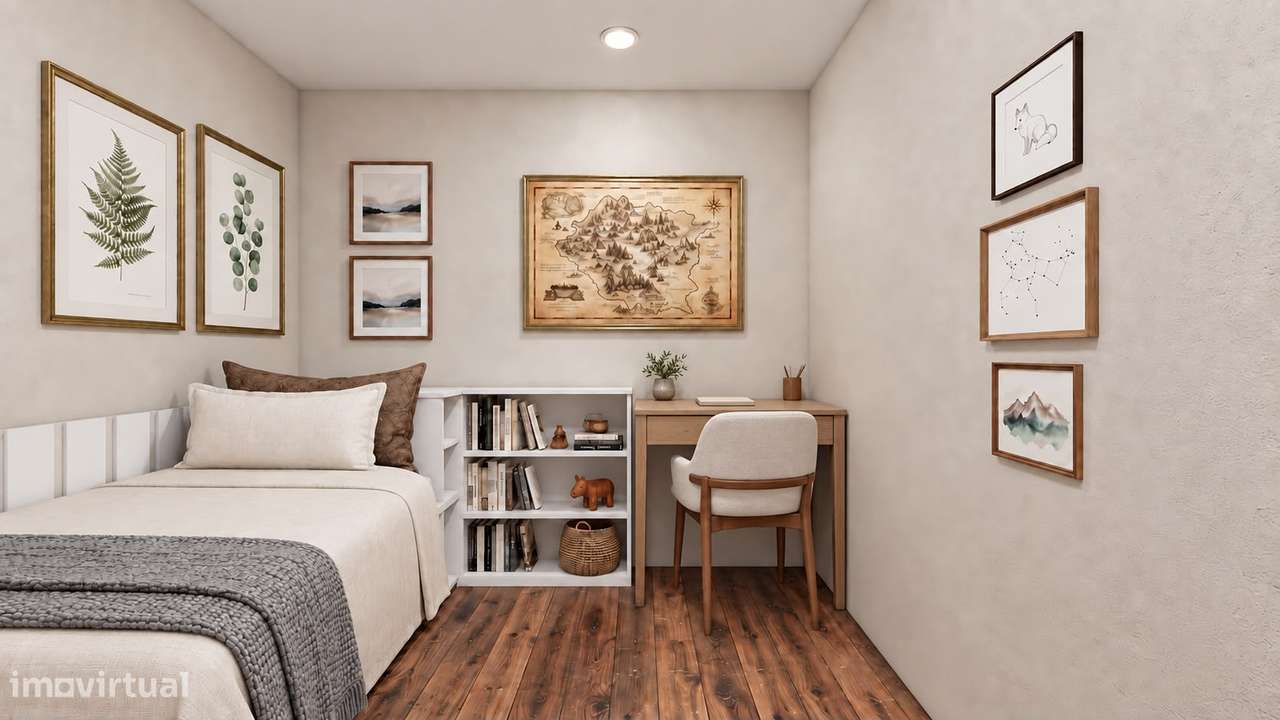 Apartamento T1+1 | Garagem | Elevador | Remodelado | São Cosme-9