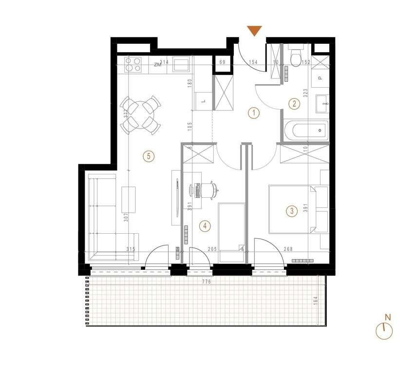 Nowe 3 pok/Taras Południowy/Osiedle Paderewskiego-2