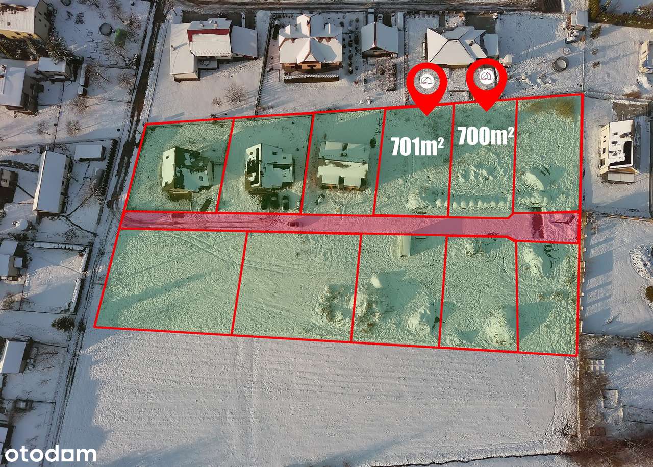 Działka budowlana na Wiejskiej z bliskością mediów-0