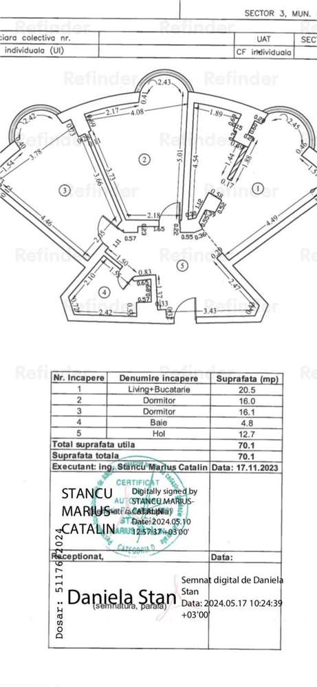 Vanzare apartament 3 camere | Rond Piata Alba Iulia | etaj 59 | amenaj - Imagine principală: 3/14
