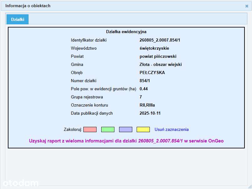 Teren rolno–leśny -4 działki o łącz. pow. 4,86 ha (opcja kupna osobno) - Pełny obrazek: 5/20