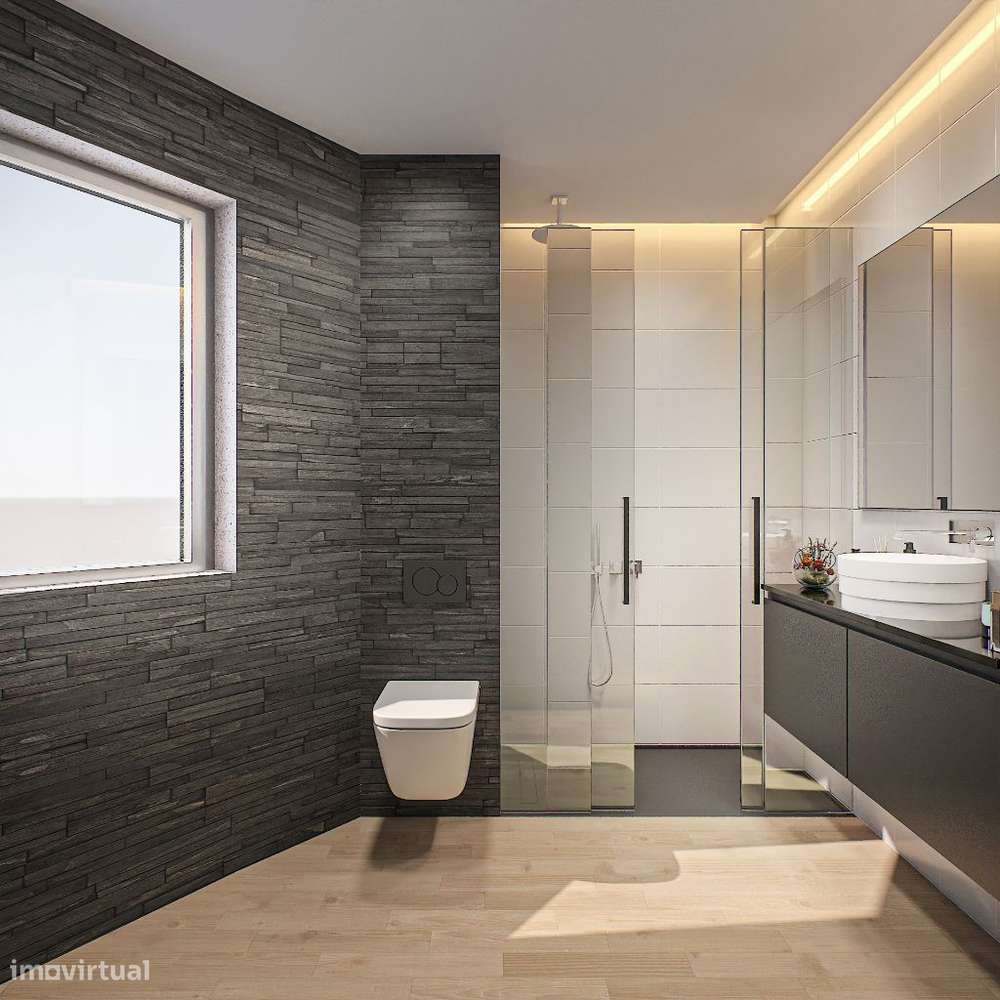 T3 em condomínio com VISTA piscina, jardim e ginásio-6