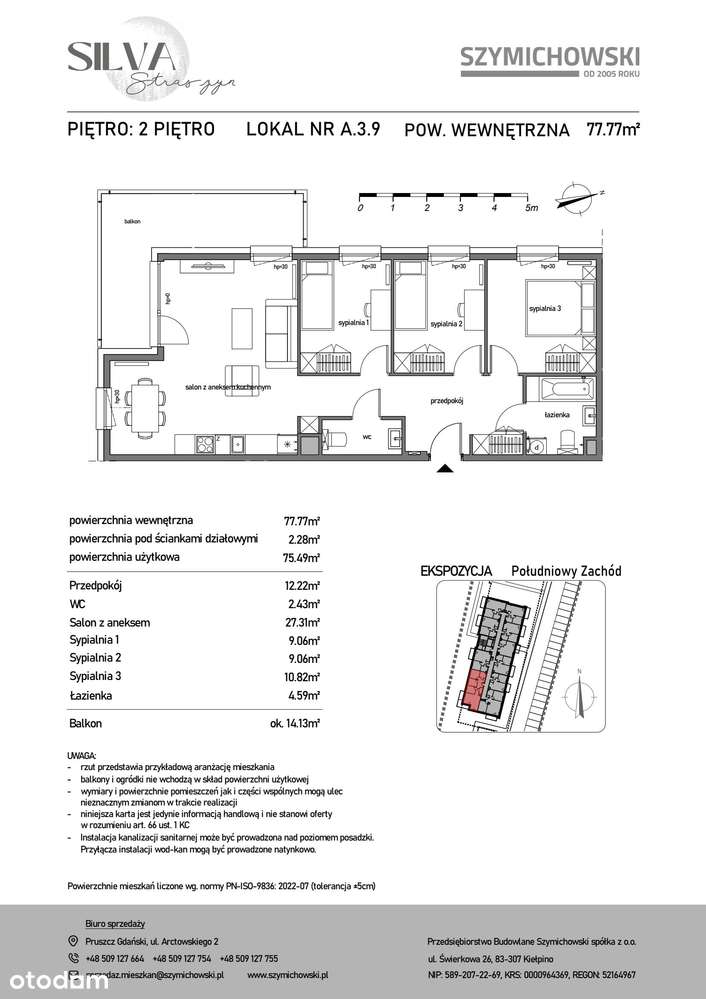 Przestronne mieszkanie dla rodziny - Pełny obrazek: 2/9
