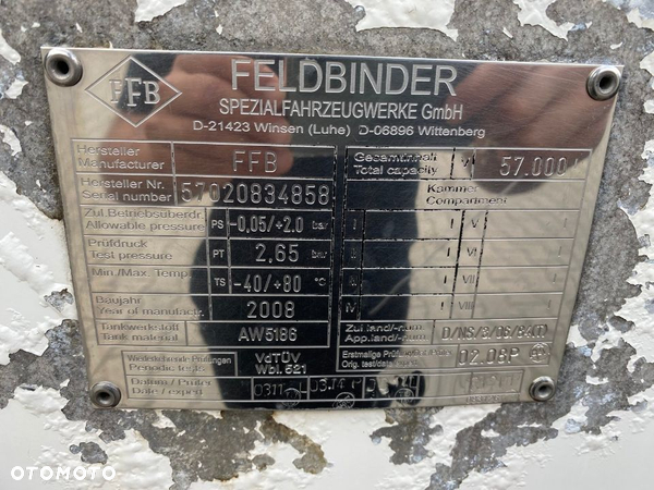 Feldbinder KIP 57.3 NACZEPA SILOS CYSTERNA - 9